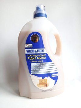 Wash&Free рідке господарське мило універсальне 5000г 1768 фото