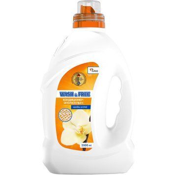 WASH&FREE концентрований пом&rsquo;якшувач тканин 2000л Ванільна орхідея NEW 54653 фото
