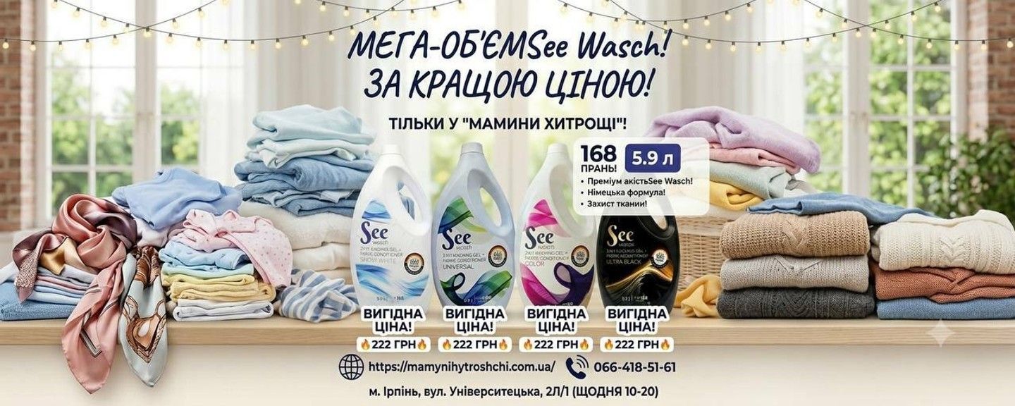 Большая канистра жидкого порошка See Wasch Universal объемом 5,9 литра.