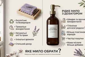 Тверде мило повертається: чому брусок вигідніший та корисніший за рідкі класичні аналоги
